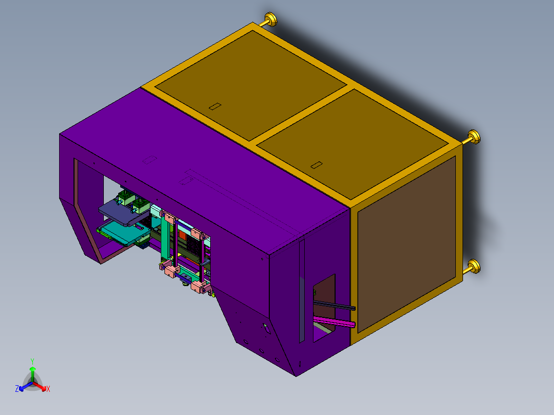电路板飞针测试机正等轴测图