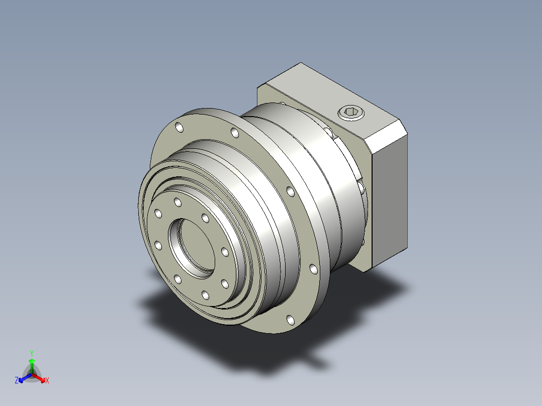 多摩川行星减速机TD-090-L1-19DC19主视图