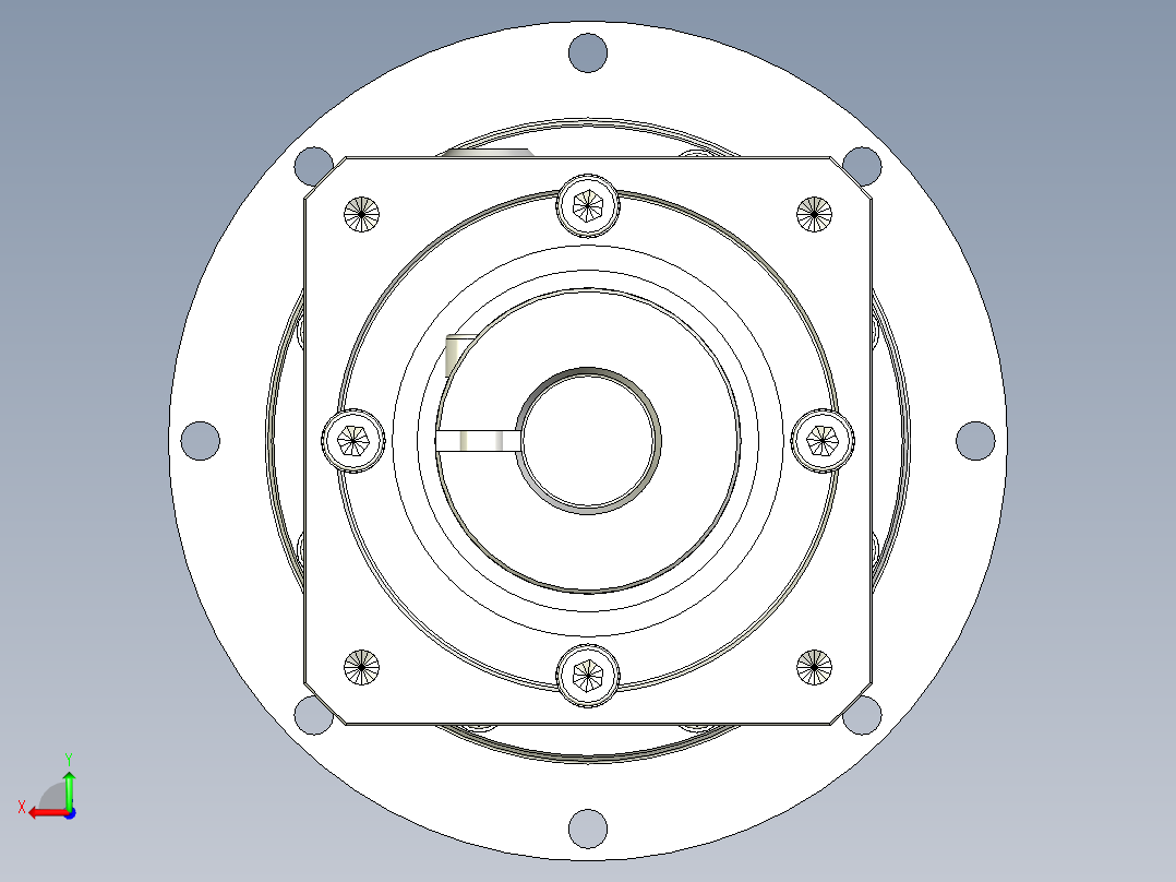 多摩川行星减速机TD-090-L1-19DC19后视图