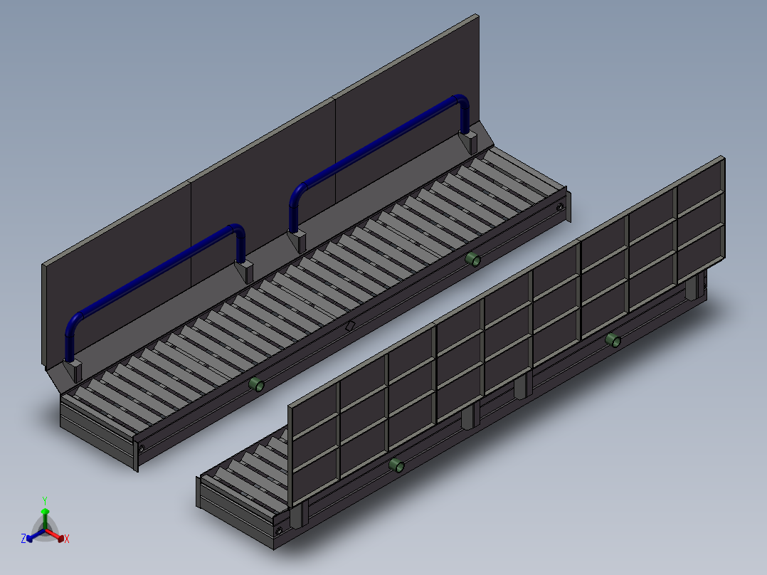 XT-600BQX 汽车轮胎清洗机正等轴测图