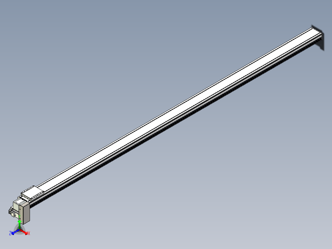 同步带全封闭直线模组TPA-HCB-105D-90-L2650-RP-Y-P20-N3主视图