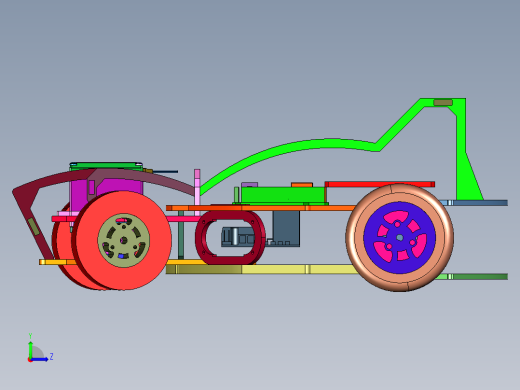 工程智能驱动小车左视缩略图