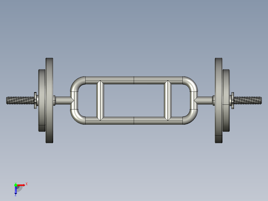 三头肌棒俯视图