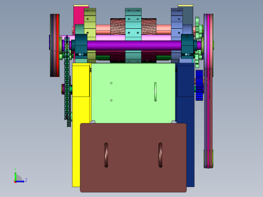 滚筒组合式纤维植物提取机左视缩略图