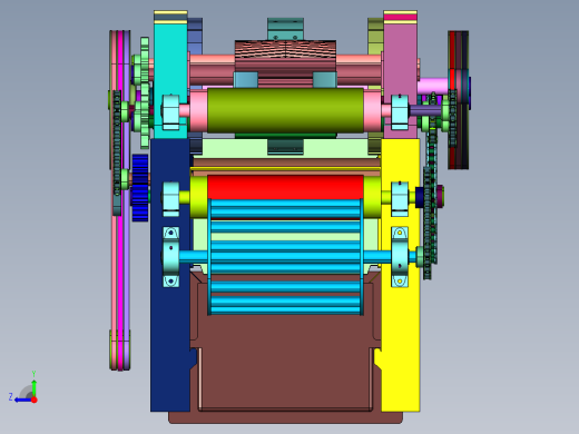 滚筒组合式纤维植物提取机右视缩略图