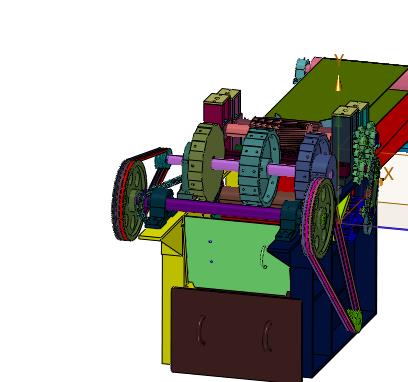 滚筒组合式纤维植物提取机