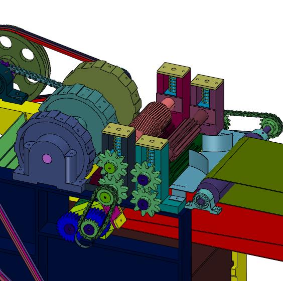 滚筒组合式纤维植物提取机