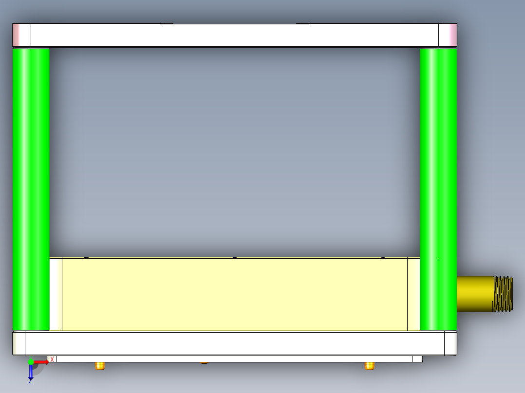 FONE-D-CNC3笔记本CNC工装夹具三维模型-1114俯视图