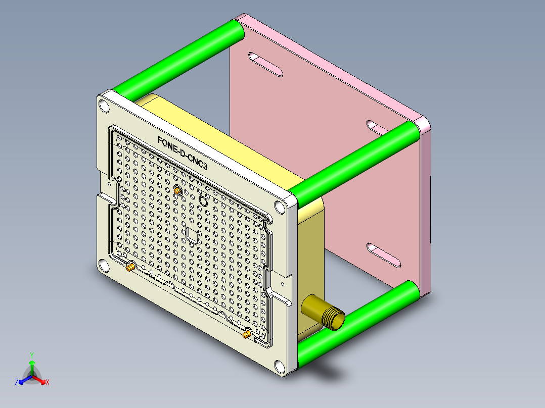 FONE-D-CNC3笔记本CNC工装夹具三维模型-1114正等轴测图