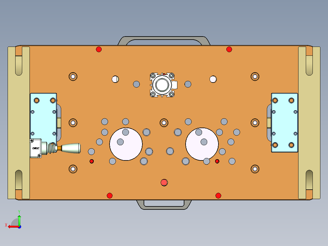 N500-T0P笔记本CNC工装夹具三维模型-CNC8后视图