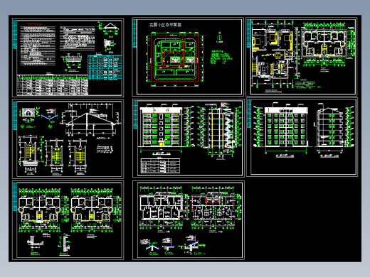 花园小区3#4#住宅楼建筑图
