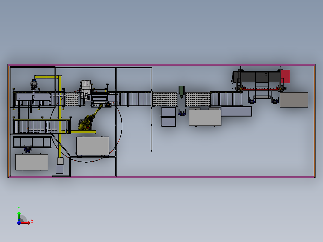 2023.02月-门板自动焊接打磨码垛生产线sw19可编辑前视图