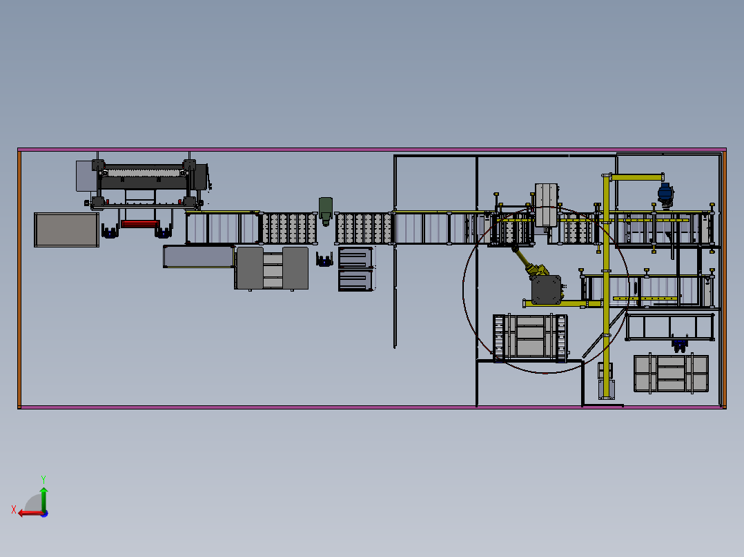 2023.02月-门板自动焊接打磨码垛生产线sw19可编辑后视图
