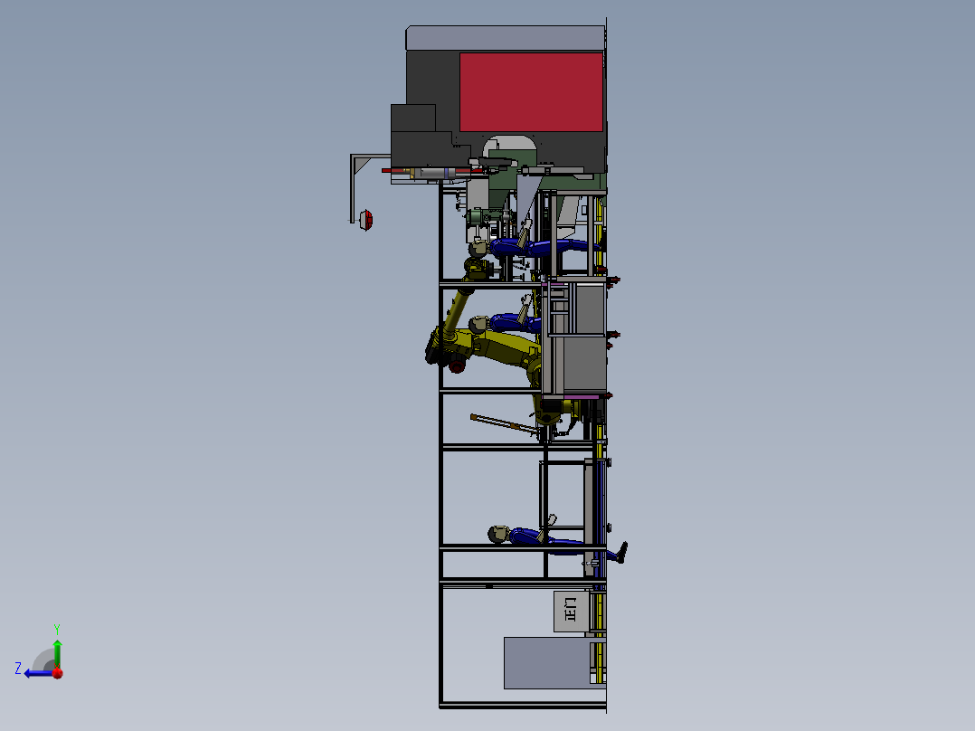 2023.02月-门板自动焊接打磨码垛生产线sw19可编辑右视图