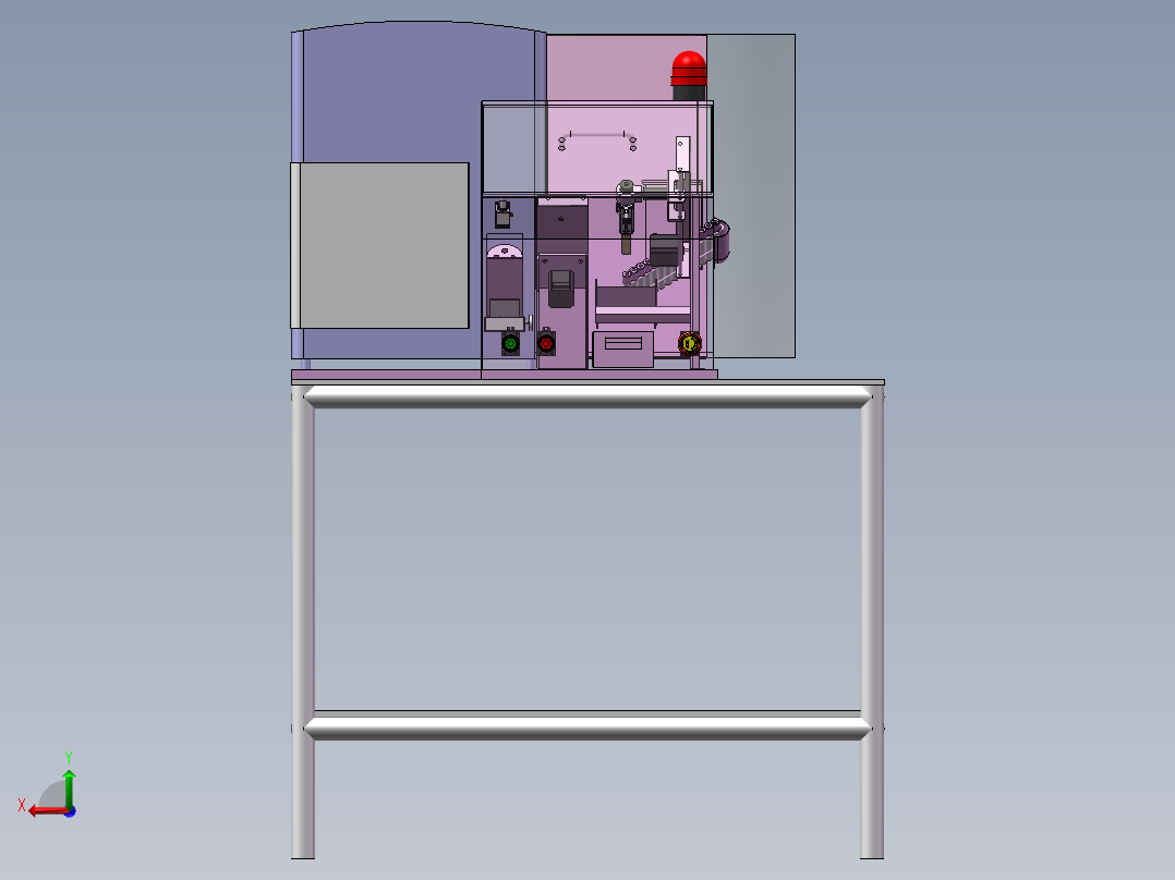 单个试管检测加载机sw22后视图