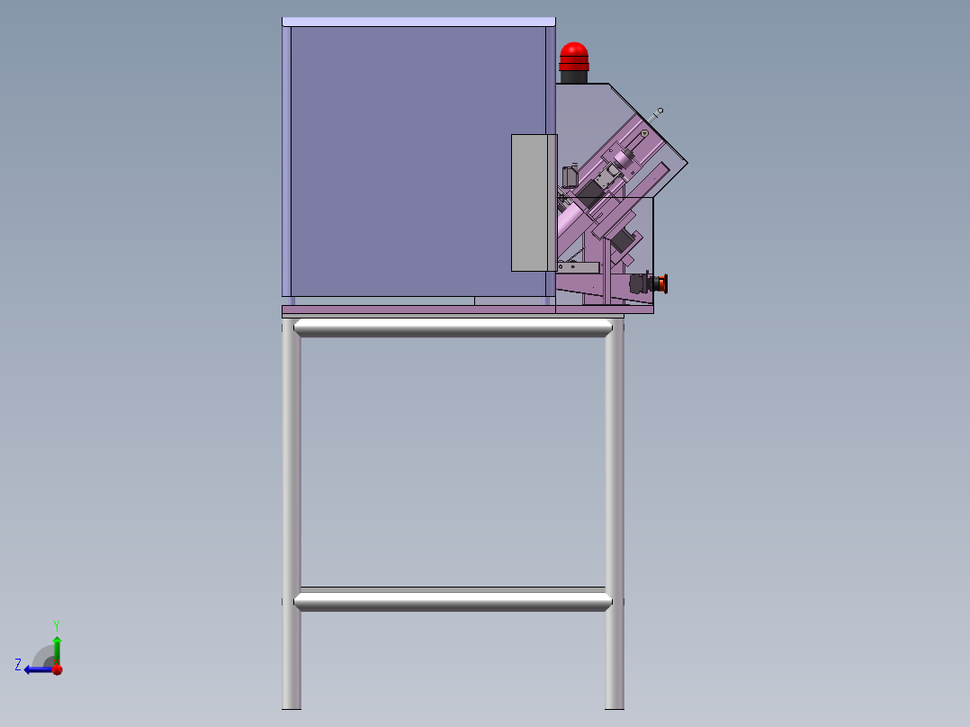 单个试管检测加载机sw22右视图