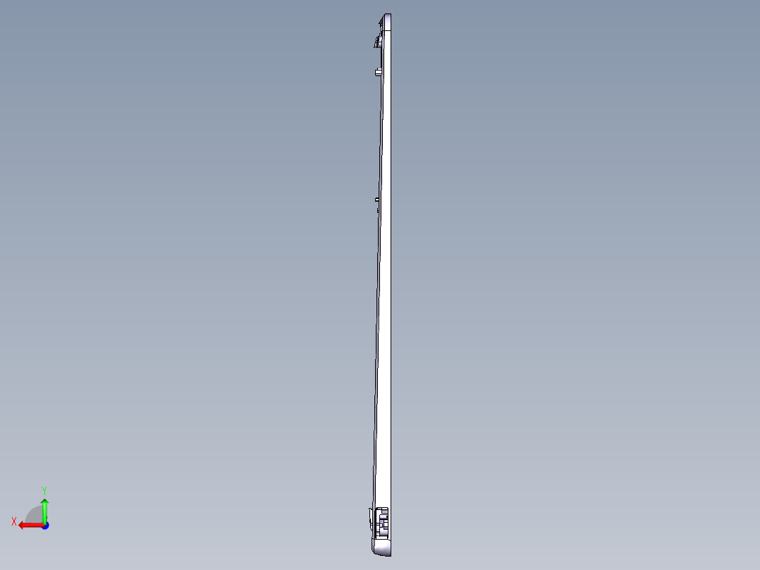 笔记本C壳铣侧孔程序模型后视图