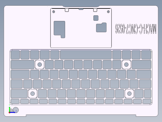 笔记本C壳铣侧孔程序模型左视缩略图