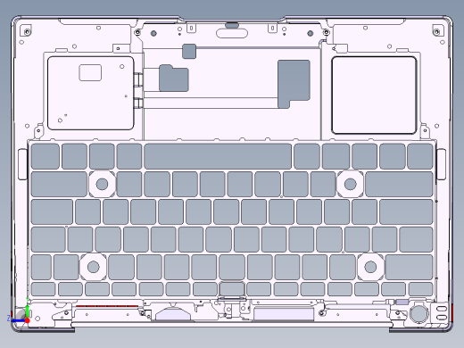 笔记本C壳铣侧孔程序模型右视缩略图
