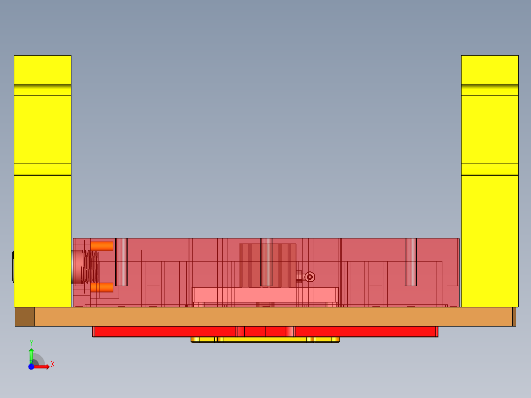 UX363-C-笔记本CNC工装夹具三维模型CNC3吸气验证-191217前视图