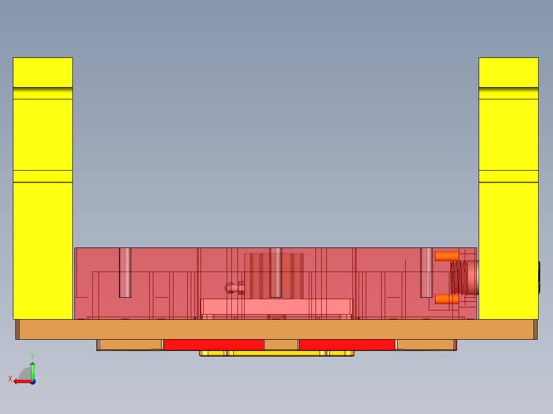 UX363-C-笔记本CNC工装夹具三维模型CNC3吸气验证-191217后视图