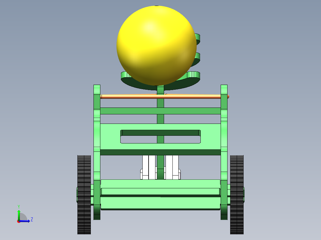 投球玩具车左视图