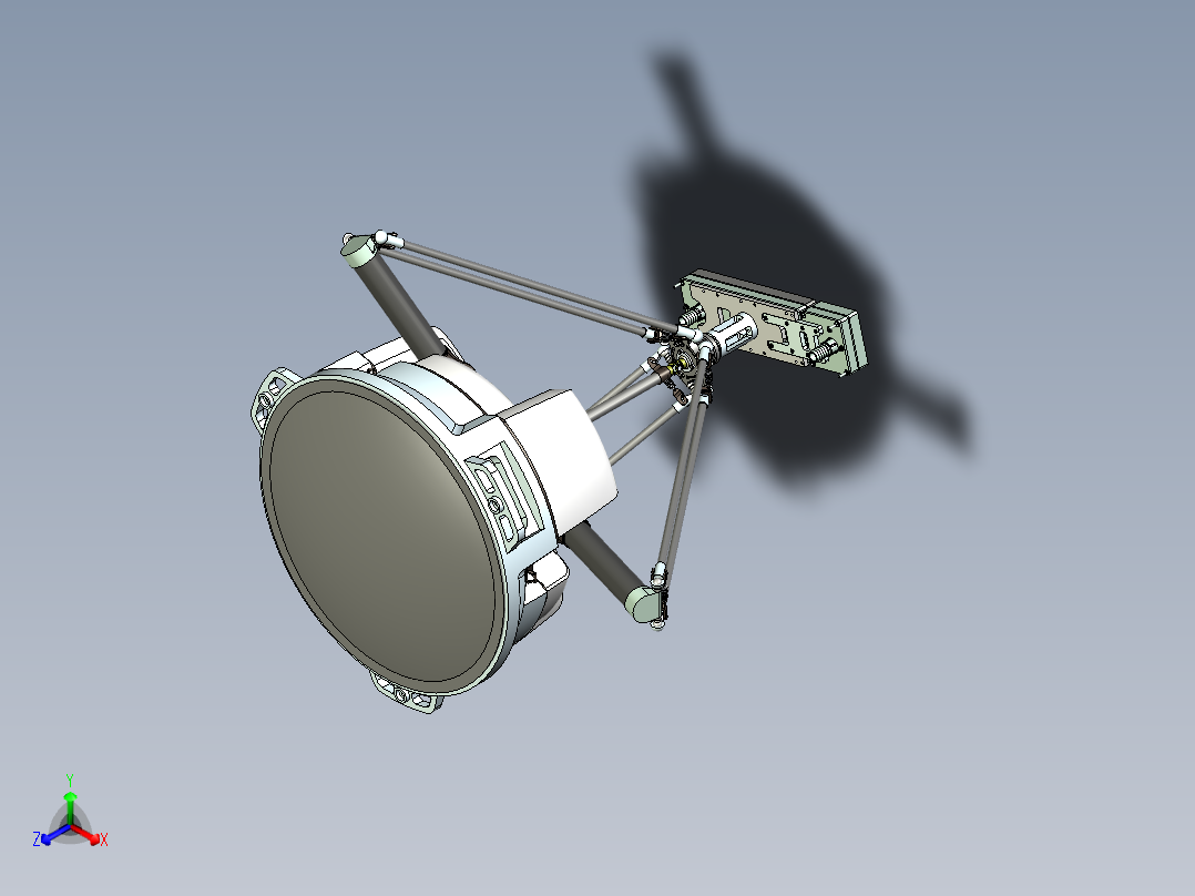 并联六自由度机器人与海绵吸盘夹具设计