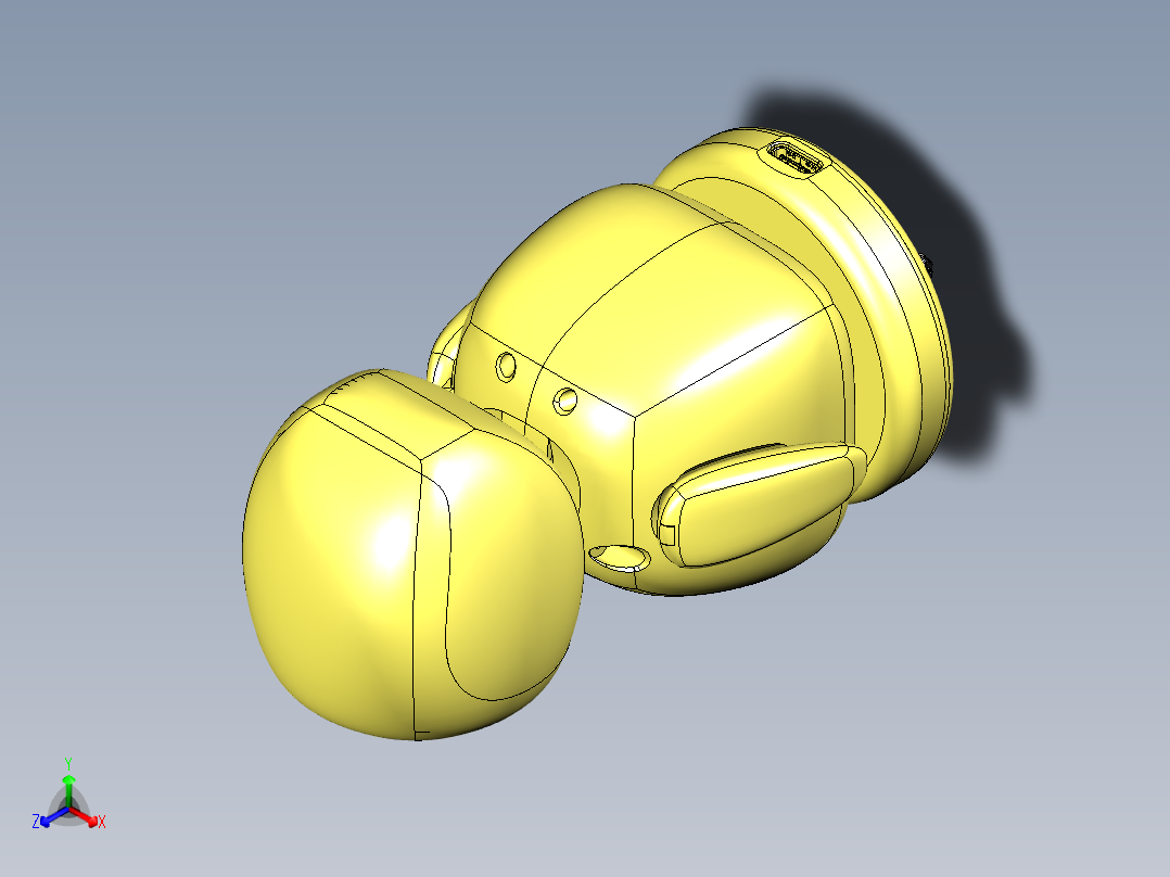 带有轮式移动底座的语音服务机器人