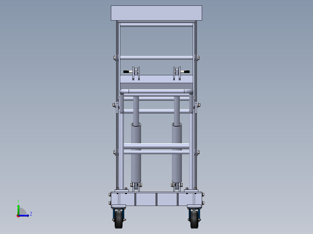 剪叉式升降机 、升降机(4)左视图