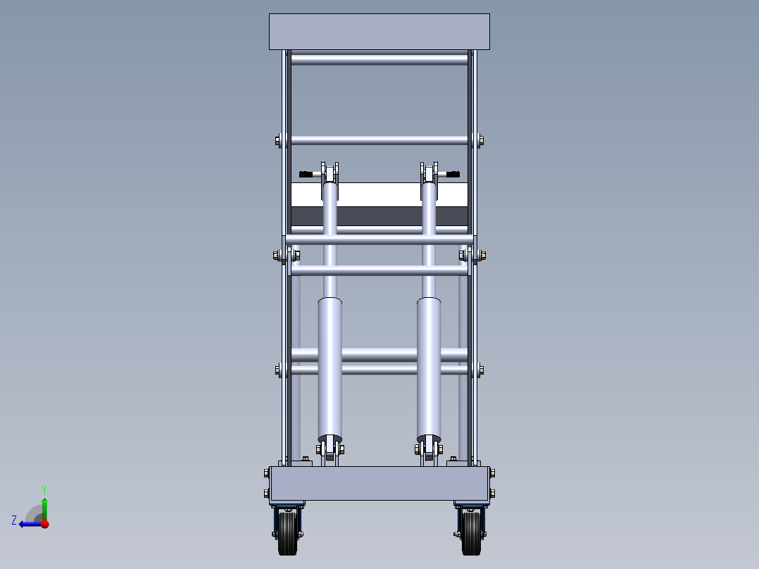 剪叉式升降机 、升降机(4)右视图