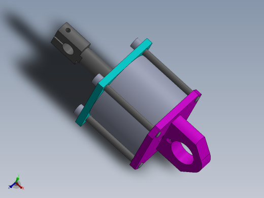 A0003688-转向横拉杆气缸（带后端安装 - 特殊前眼）100x25x41 毫米