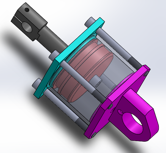 A0003688-转向横拉杆气缸（带后端安装 - 特殊前眼）100x25x41 毫米