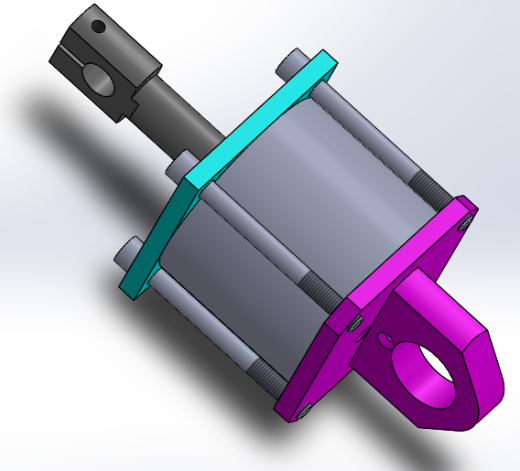 A0003688-转向横拉杆气缸（带后端安装 - 特殊前眼）100x25x41 毫米缩略图