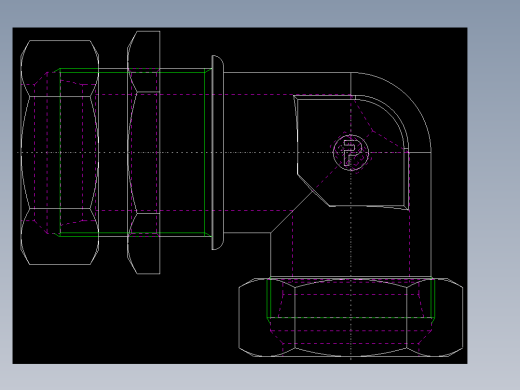 PARKER管接头EO Bulkhead elbow WSV42LMS(16)_back