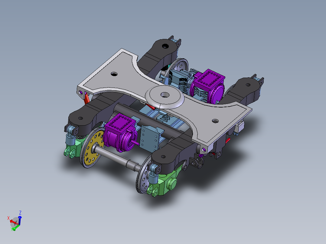 高速轨道车转向架