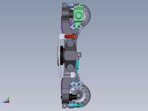 高速轨道车转向架右视缩略图