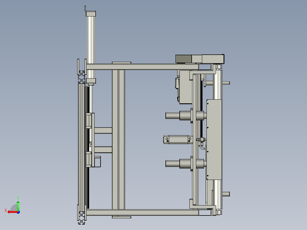 滚筒线移栽组件后视图