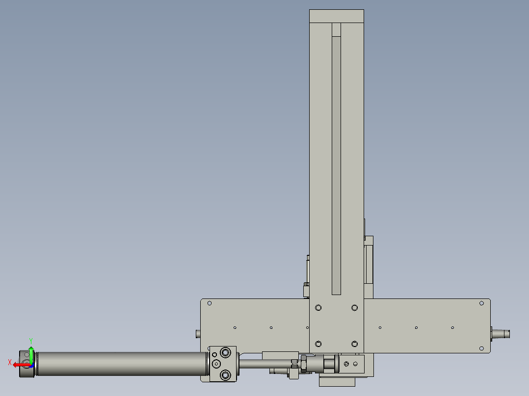 转轴后上料部件后视图
