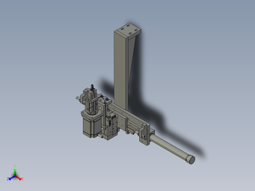 转轴后上料部件正等轴测缩略图