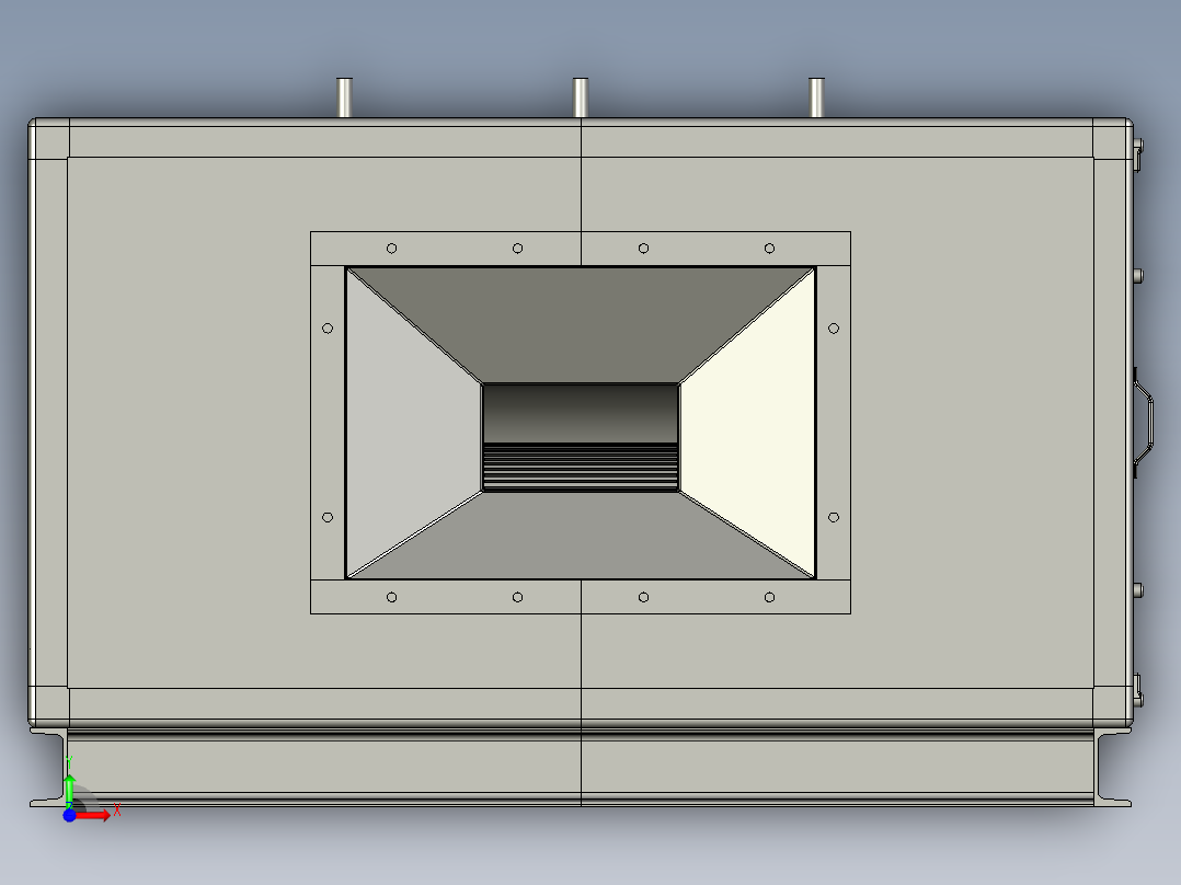 防雾霾机组前视图