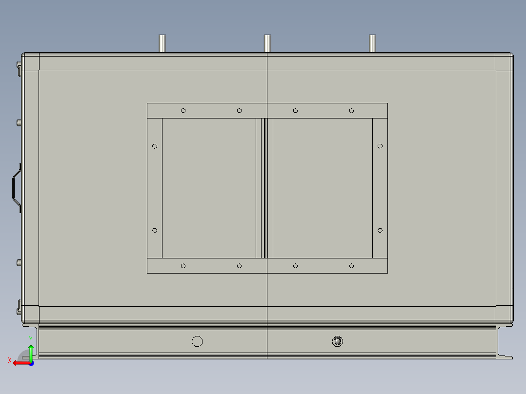 防雾霾机组后视图