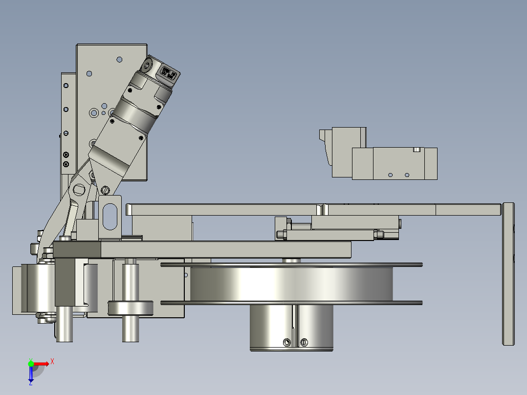 剥胶机构吊装-----俯视图