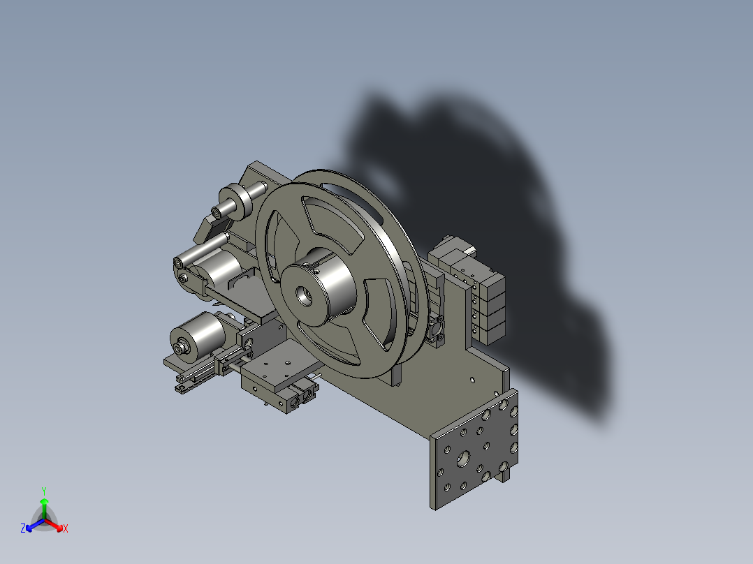 剥胶机构吊装-----正等轴测图