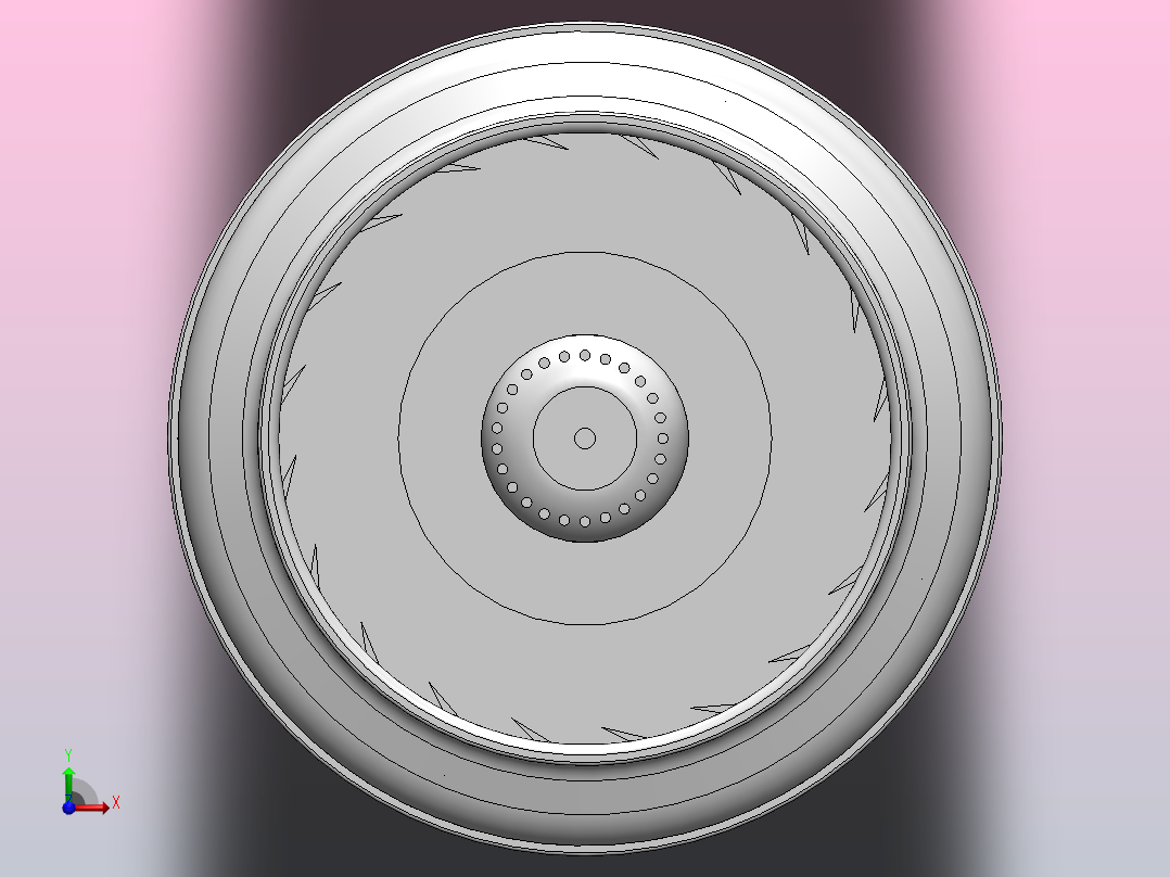 EK315M╱H 230╱50Hz 圆形管道风机[EK315M]前视图