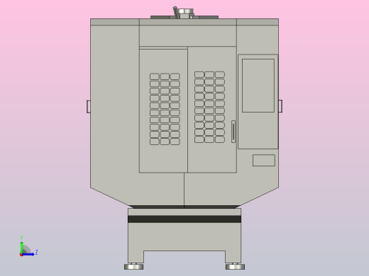 机床BROTHER-S500X1数码模型左视缩略图