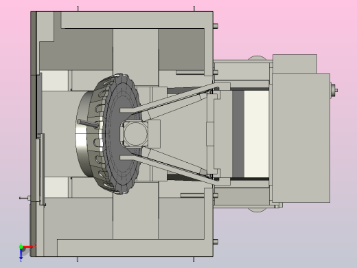 机床BROTHER-S500X1数码模型俯视缩略图