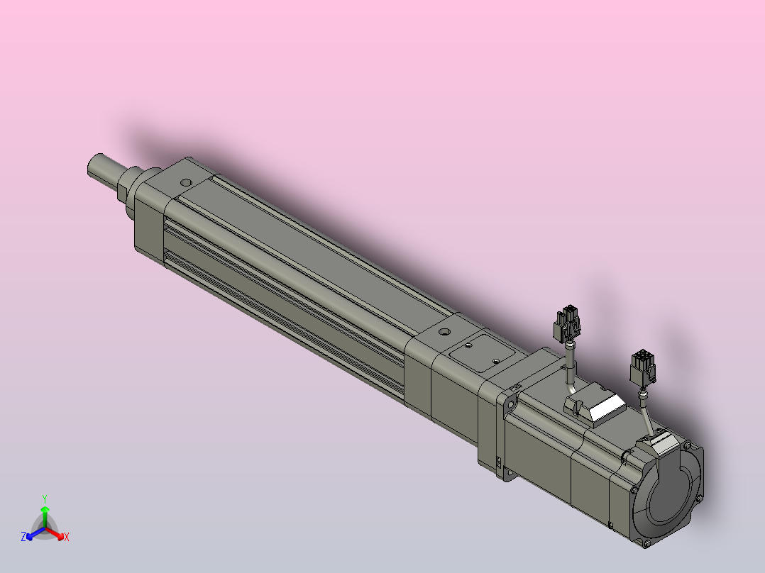 轻载电动缸TPA-ESR50-1610C-L150-M-W-P75-C3主视图