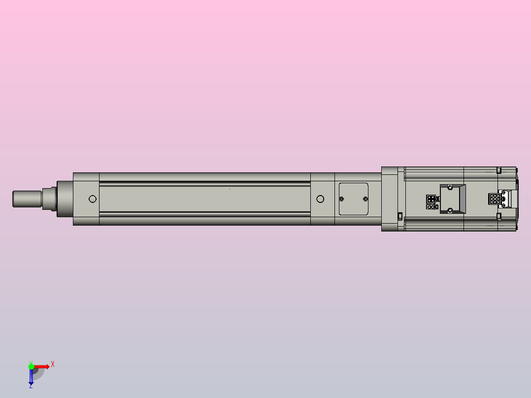 轻载电动缸TPA-ESR50-1610C-L150-M-W-P75-C3俯视图