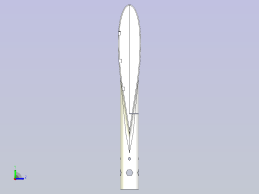 可调节的风洞支架左视缩略图