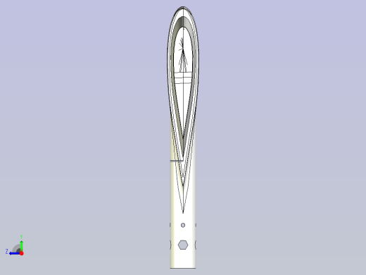 可调节的风洞支架右视缩略图